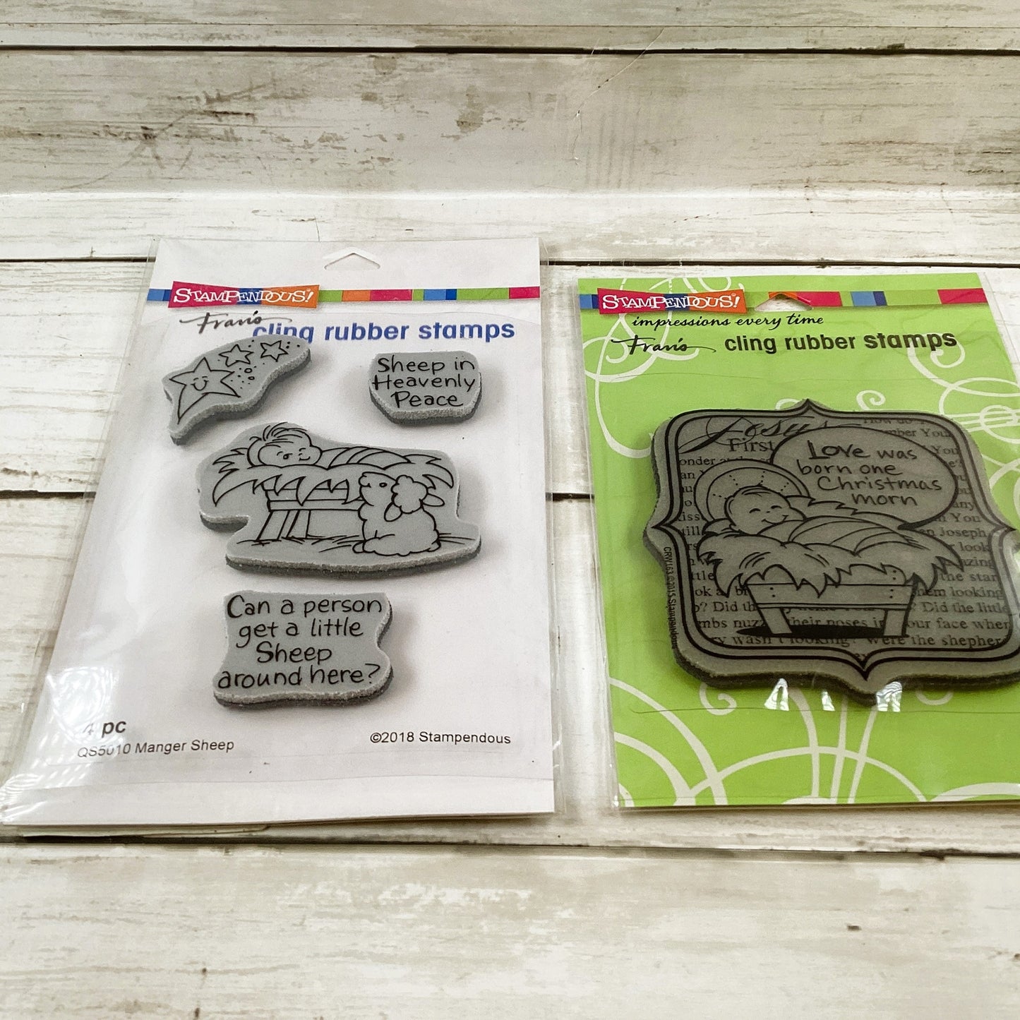 Stampendous Stamp Die Cut - Manger Sheep Baby Jesus