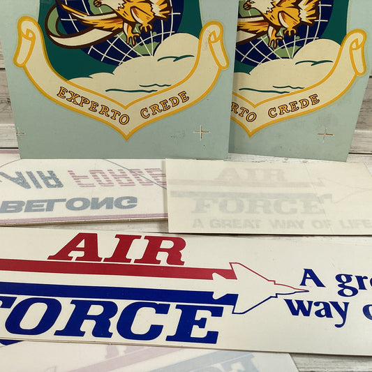 Vintage Air Force Stickers Experto Crede Decal Various Sizes