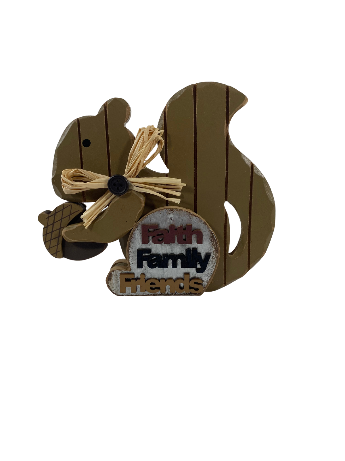 AGD Fall Decor - Faith Family Friends Squirrel Tabletop Display
