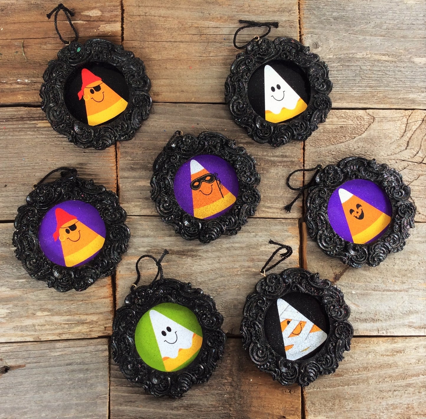 AG Designs Halloween Ornaments - Cute Candy Corn Costumes 8pc Set