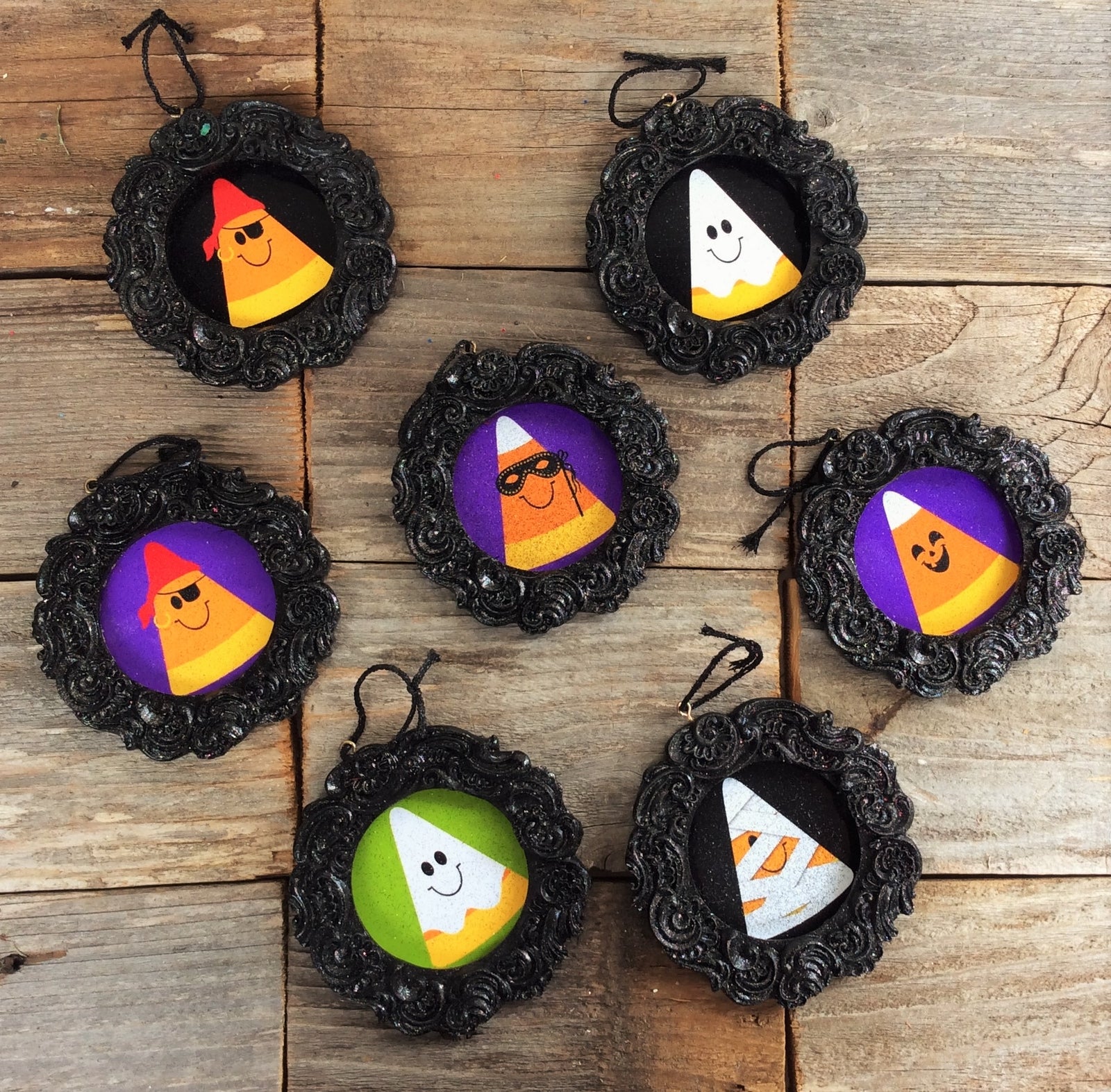 AG Designs Halloween Ornaments - Cute Candy Corn Costumes 8pc Set