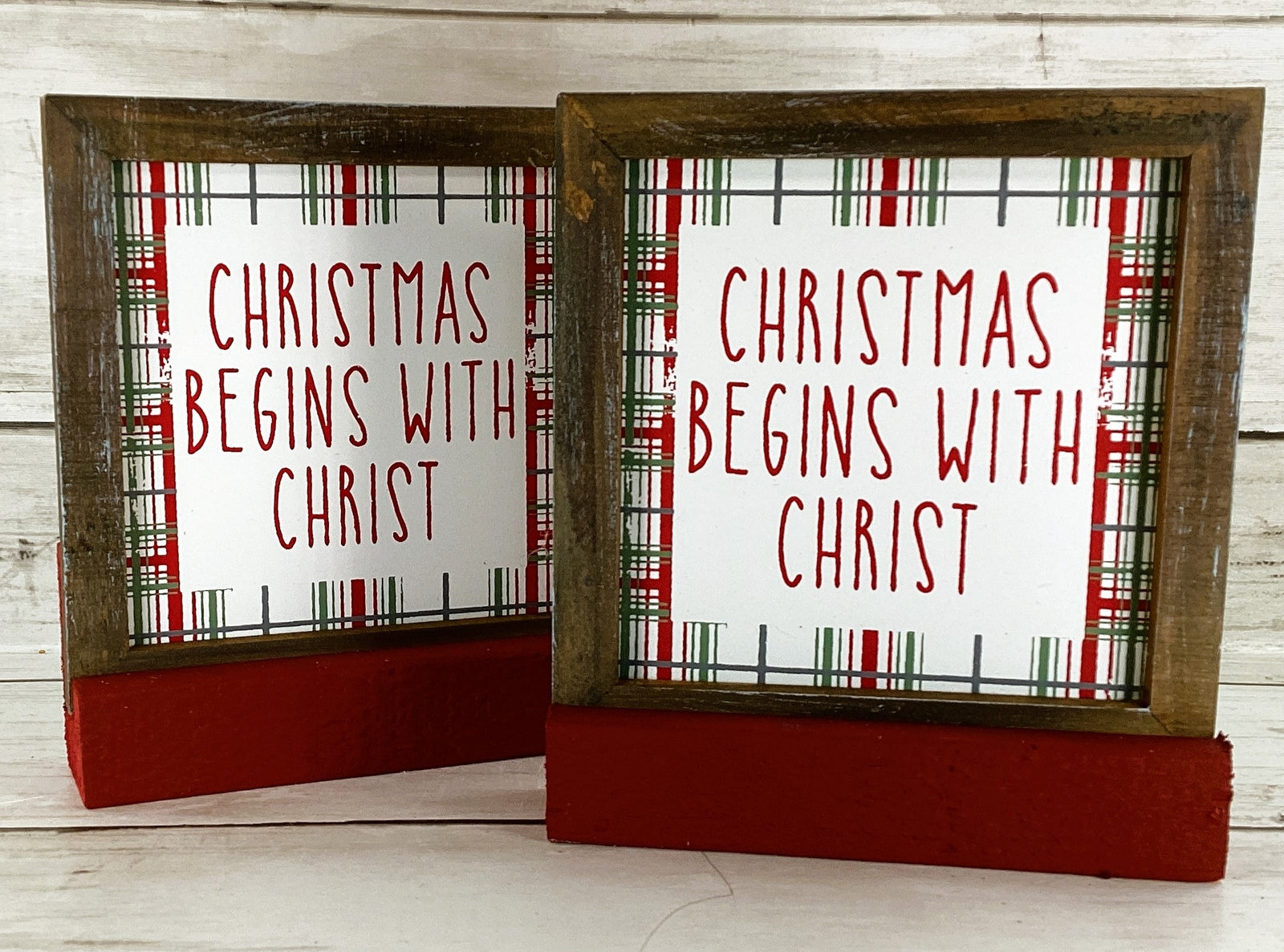 AGD Christmas Decor - Nativity Holy Family Manger Farmhouse Set 3pc