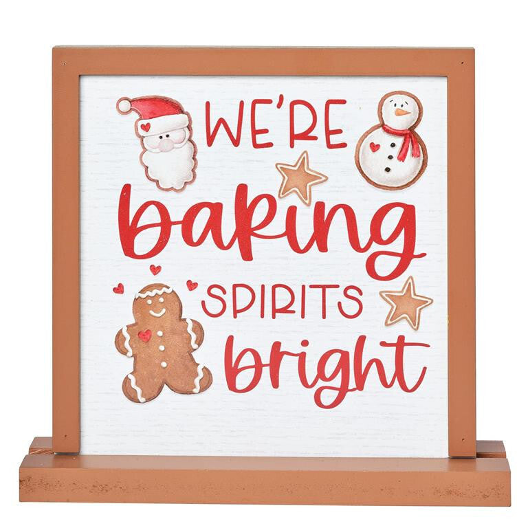 Blossom Bucket Christmas Decor - Gingerbread Cookie Sign