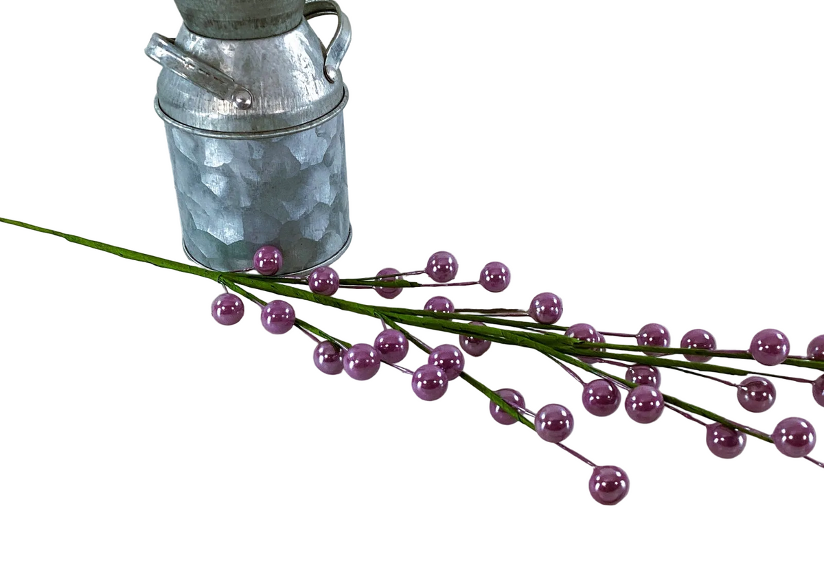 Darice Floral Supply - Lavender Lilac Pearl Berry Floral Spray Pick 12pc Set