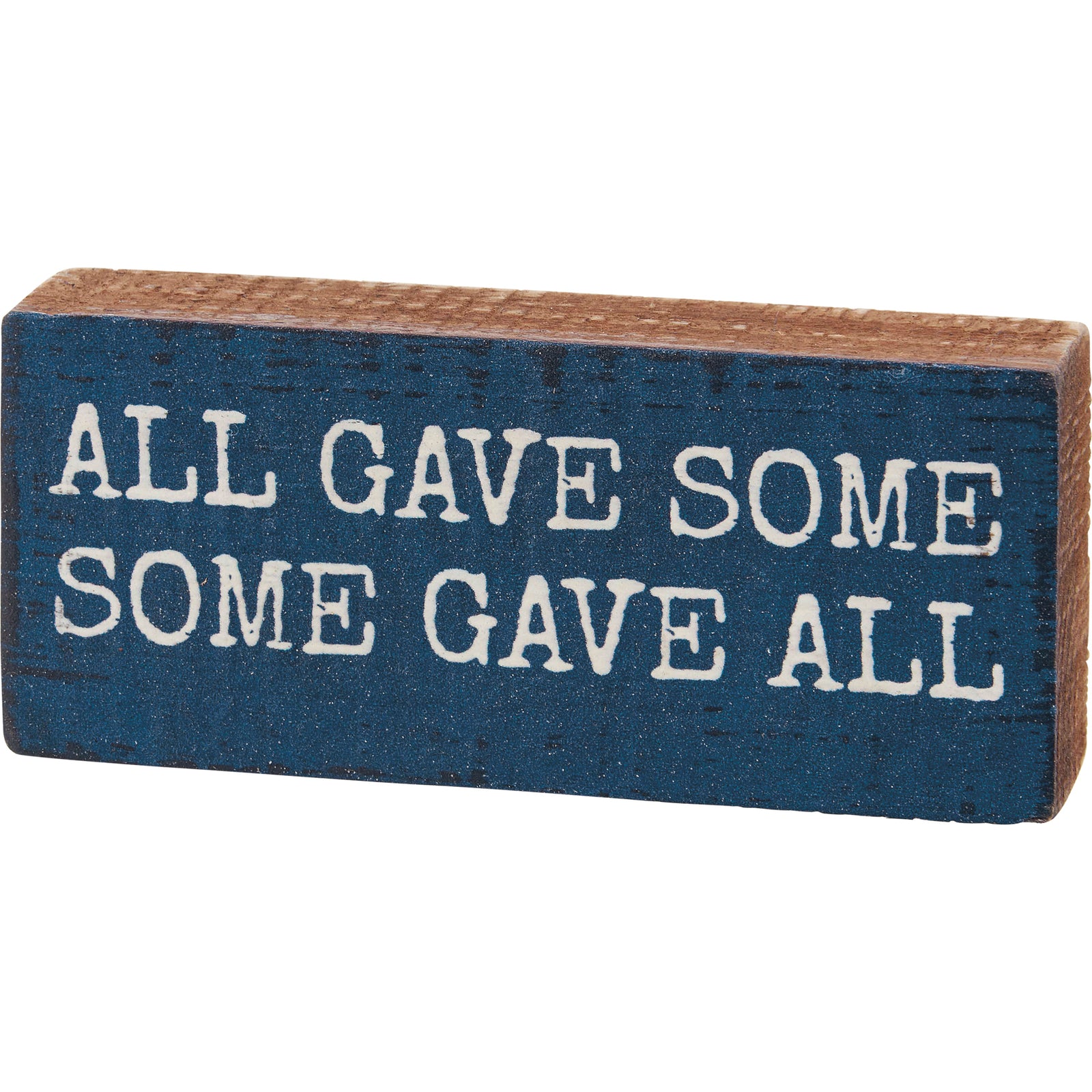 PBK Patriotic Decor - Some Gave All Prim Mini Tier Tray Block Sign