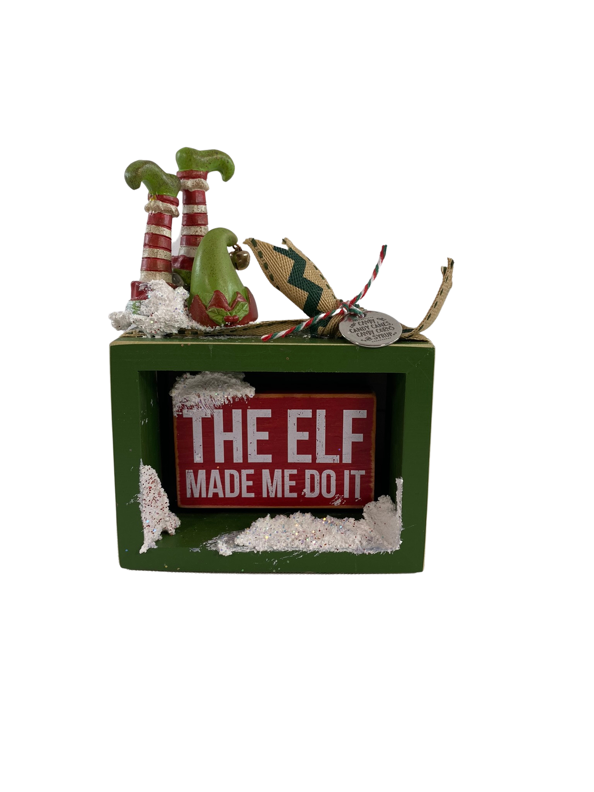 AGD Christmas Decor - Upside Down The Elf Made Me Do It