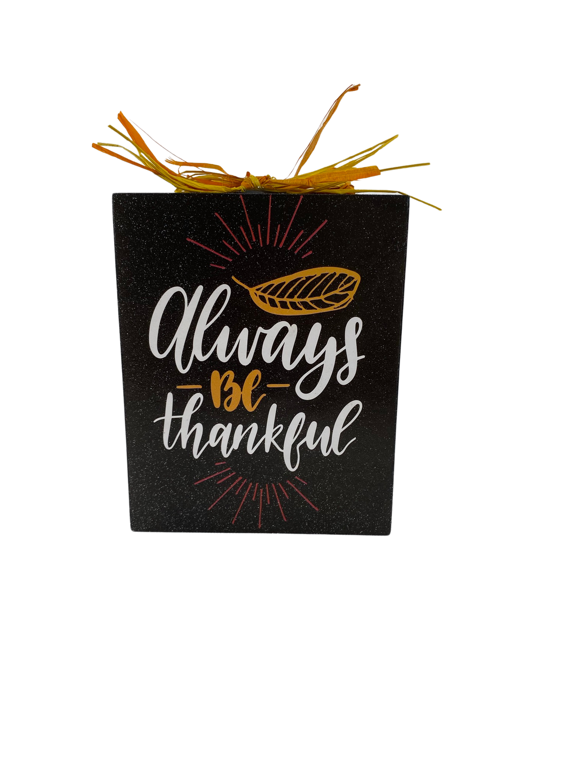 AGD Fall Decor - Always Thankful Happy Thanksgiving Reversible Box Sign