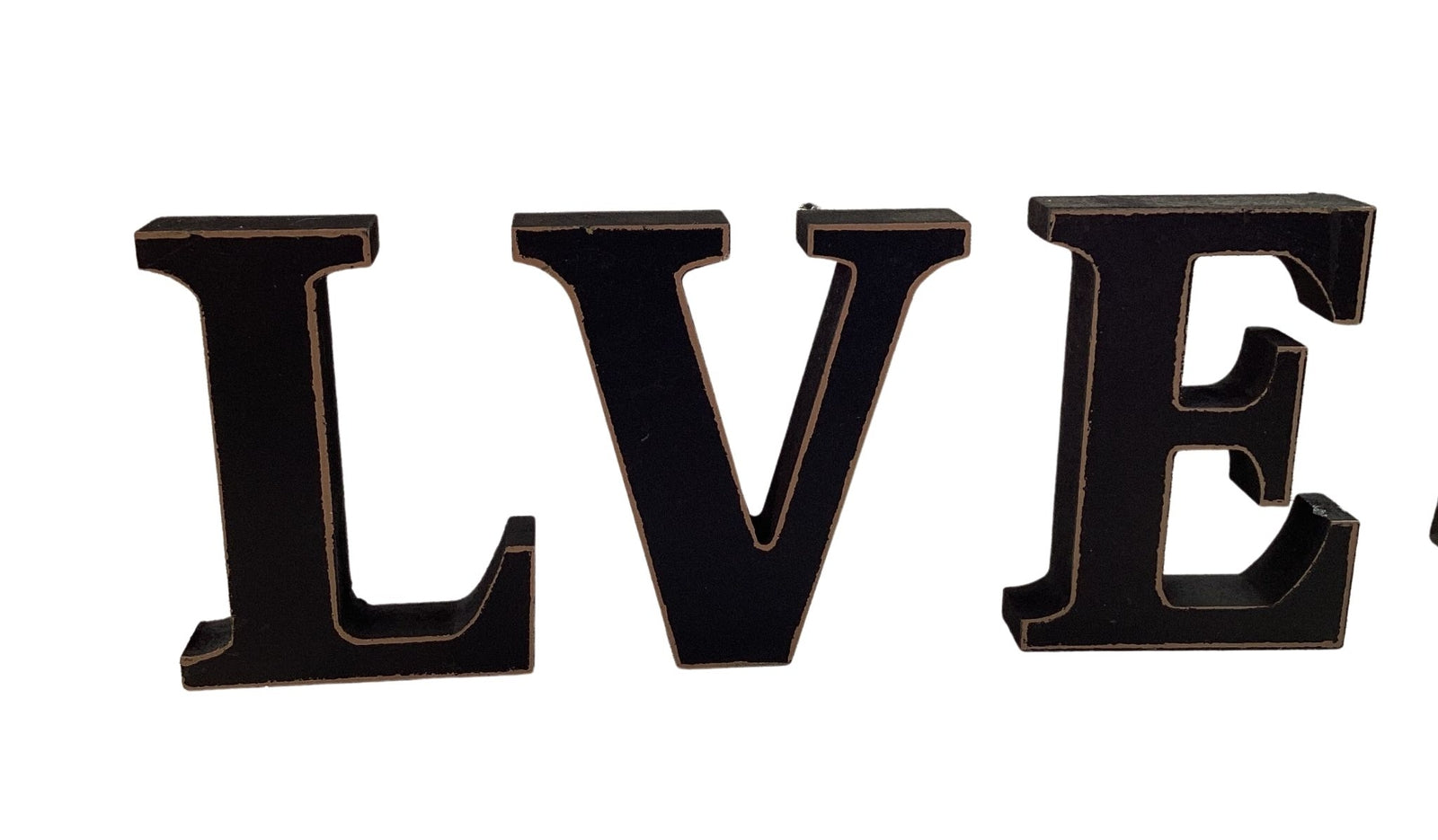 AGD Halloween Decor - Wood LOVE Candy Corn Trick Treat Chunky Sitter