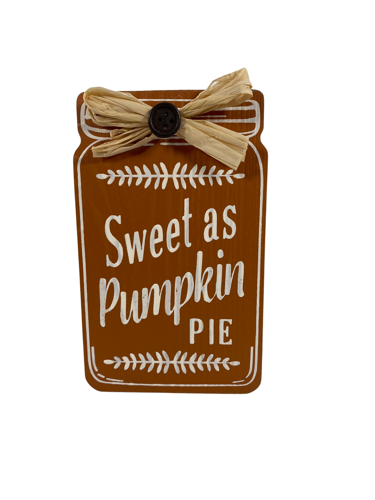 AGD Fall Decor - Sweet Pumpkin Pie Hello Fall MDF Mason Jar Sitters 2pc Set