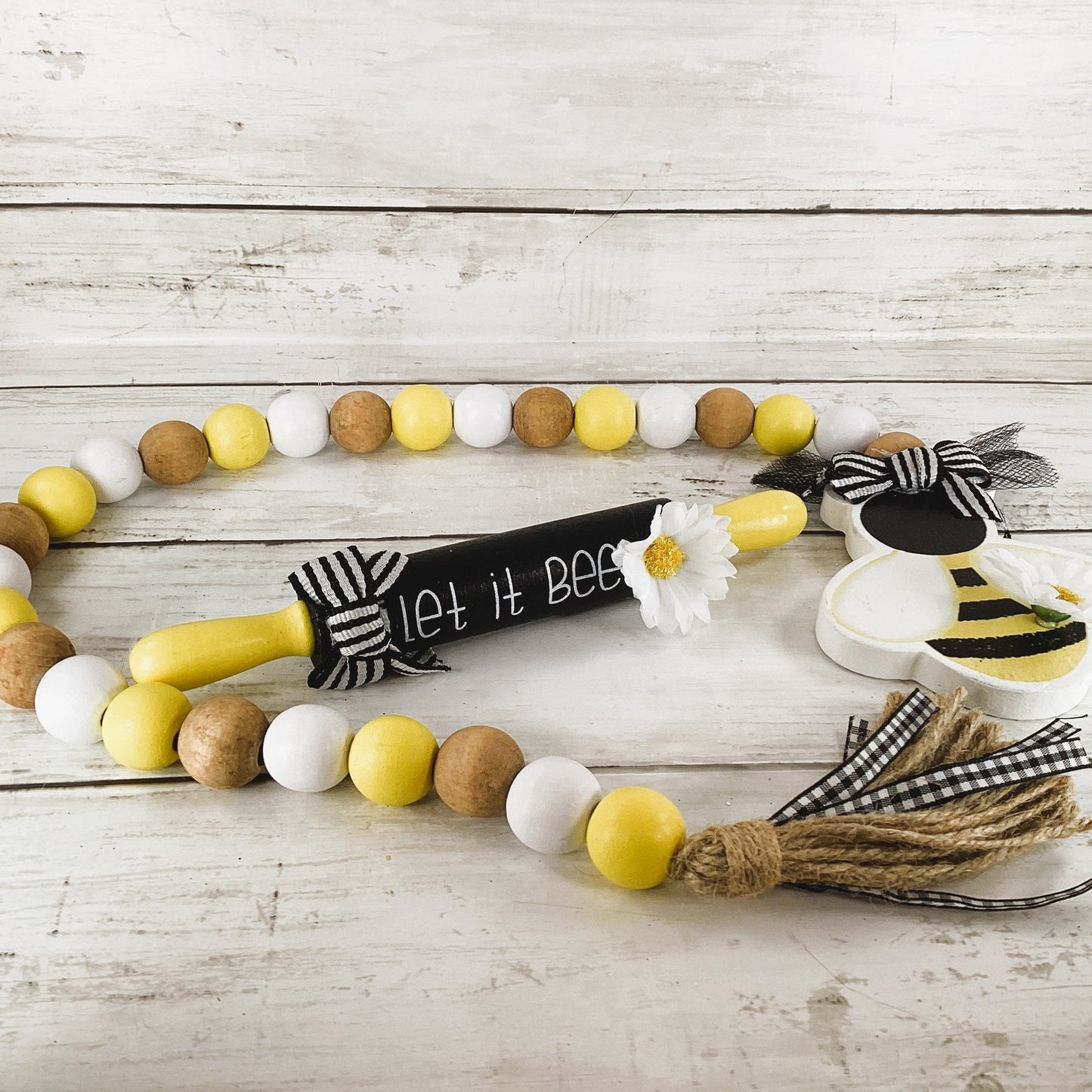 AGD Spring Decor - Summer Bee Theme Tier Tray Decor 5pc Set