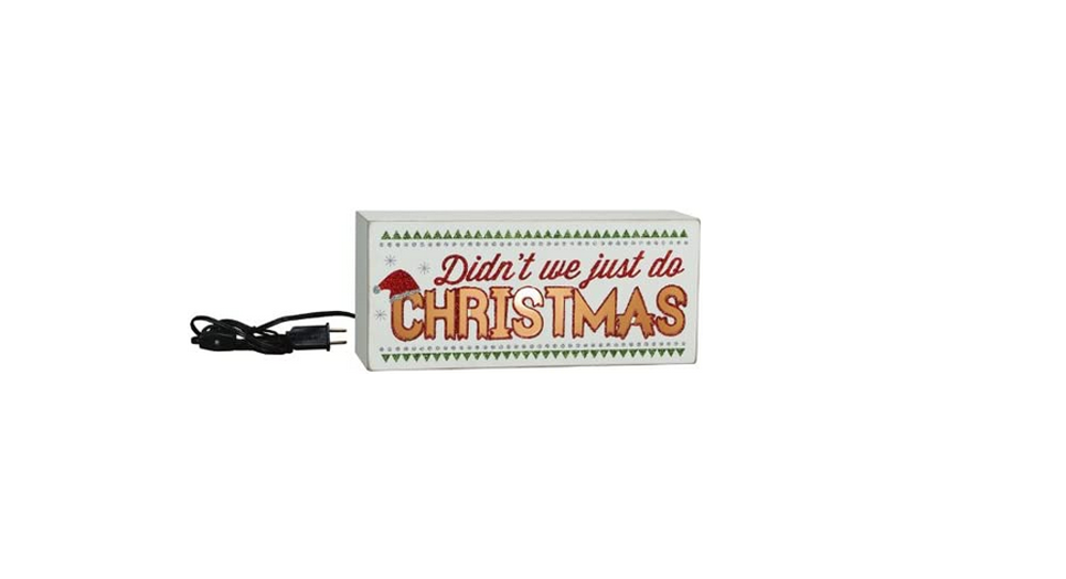 PBK Christmas Decor - Didn't We Just Do Christmas Light Box