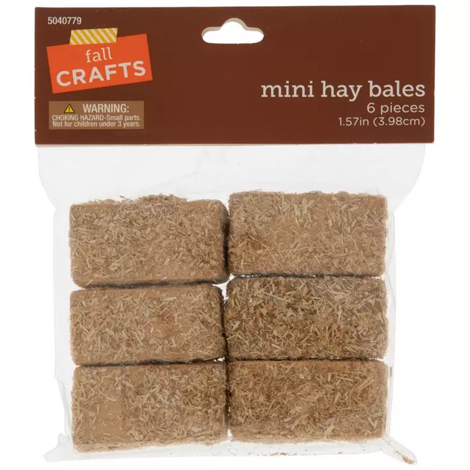 HL Craft Supply - Miniature Fairy Garden Straw Bale of Hay 2pks