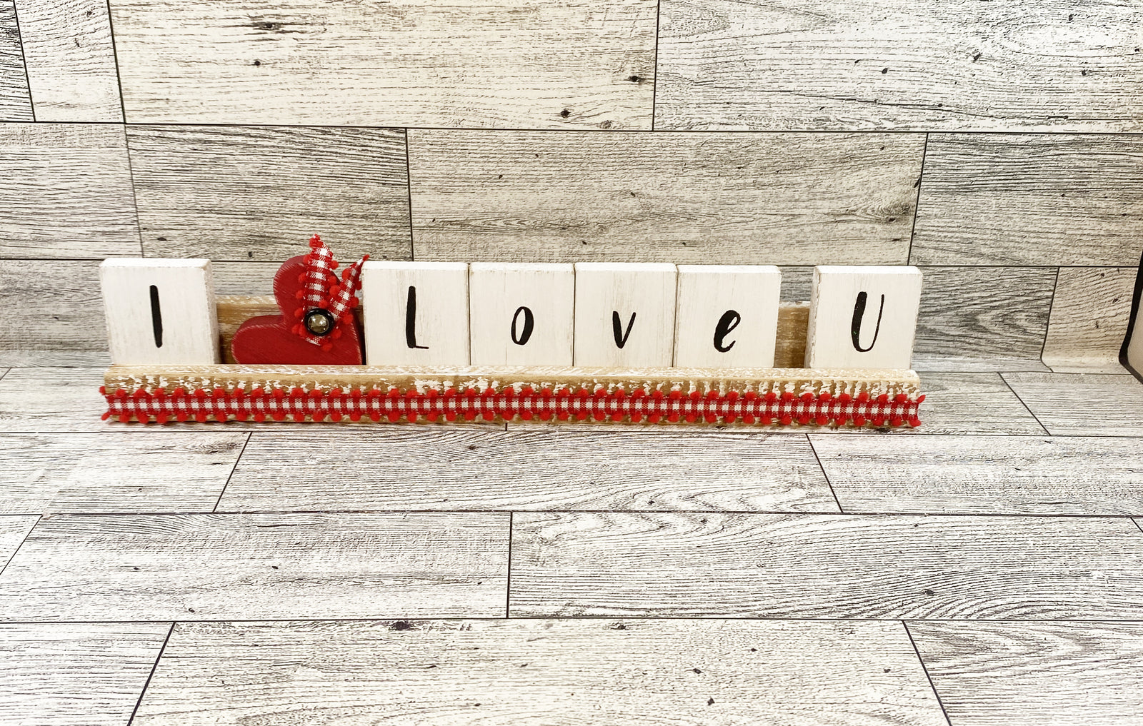 AGD Valentines Decor - Be Mine I Love You  Reversible Tile Tray Decor