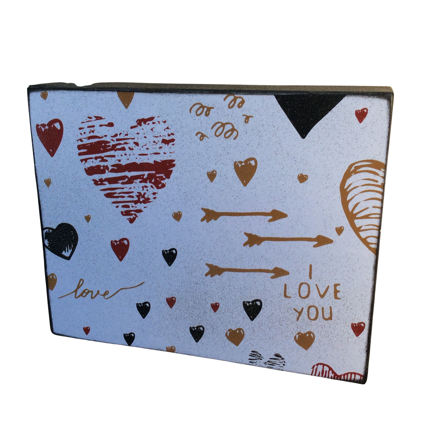 AGD Valentines Decor - Christian Love Lives Here Box Sign