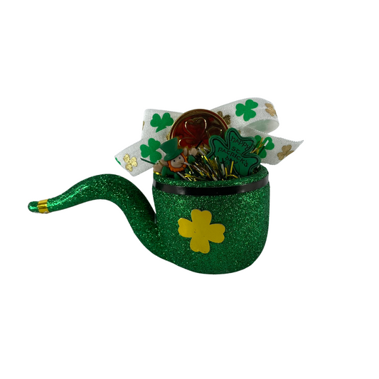 AGD St Patrick's Decor -  Leprechaun Pipe Display