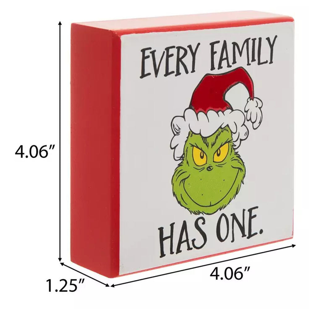 AGD Christmas Decor - Whimsy Green Monster Wood Gift Box Signs 2pc