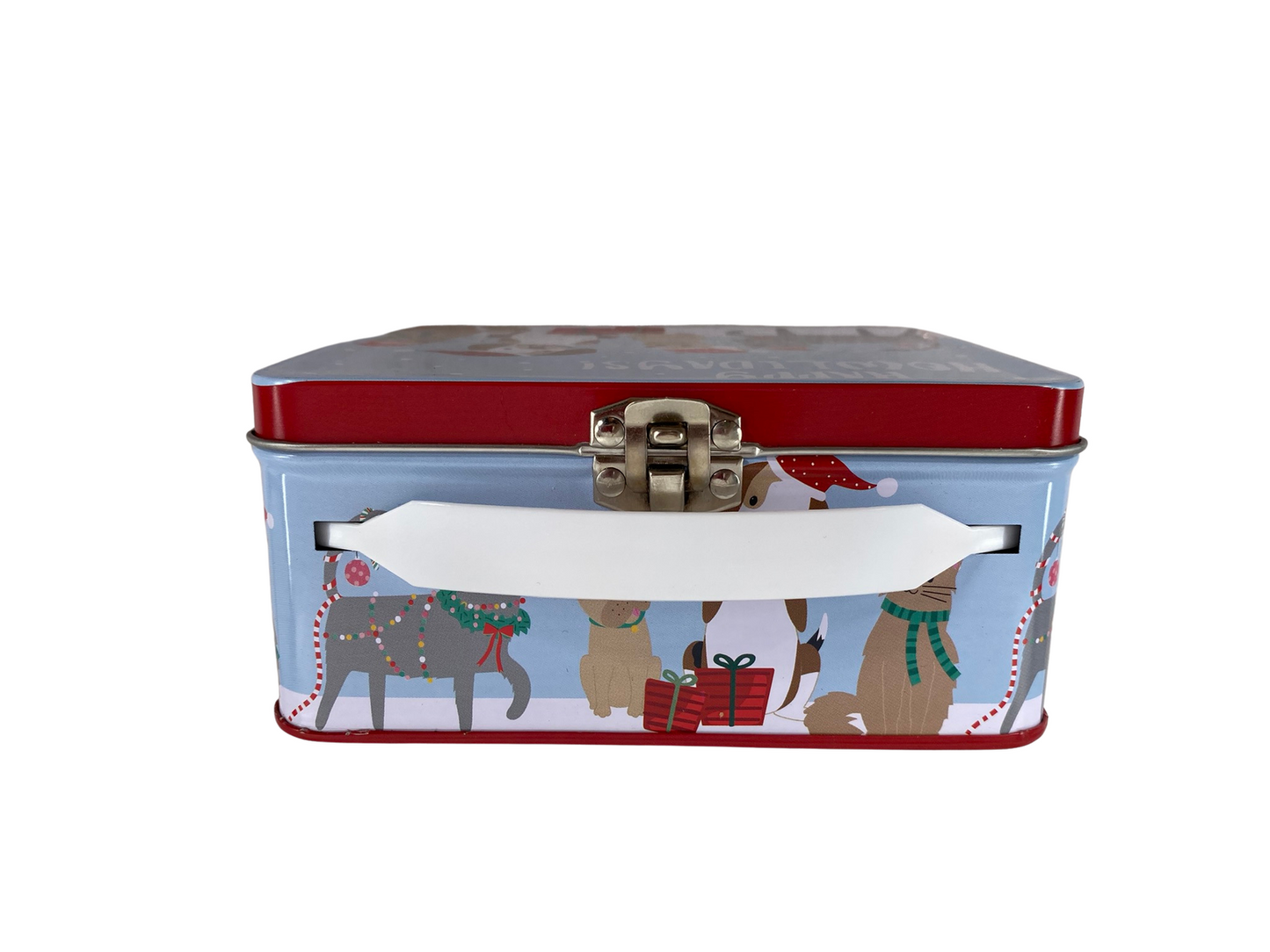 DT Christmas Decor - Happy Howlidays Dog Cat Baking Tin 2pc Set