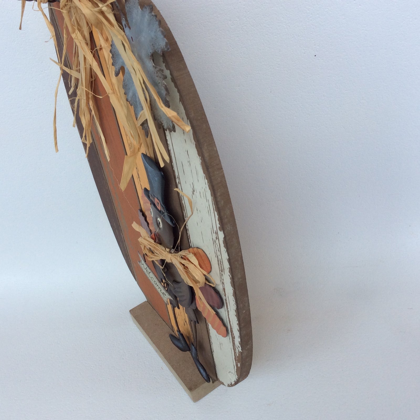 AGD Fall Decor - Welcome Turkey Tall Slat Pallet Pumpkin