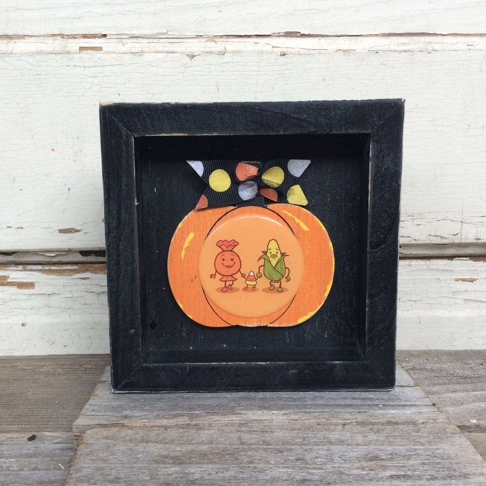 AGD Halloween Decor - Snarky Candy Corn Family Box Sign