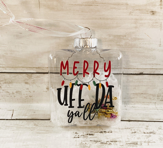 AGD Christmas Decor - Merry Uffda Ya'll Norwegian Fillable Ornament