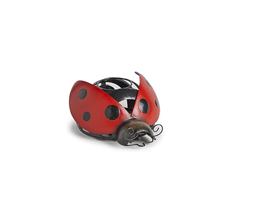 LS Summer Decor - Metal Tealight Ladybug Holder Decor