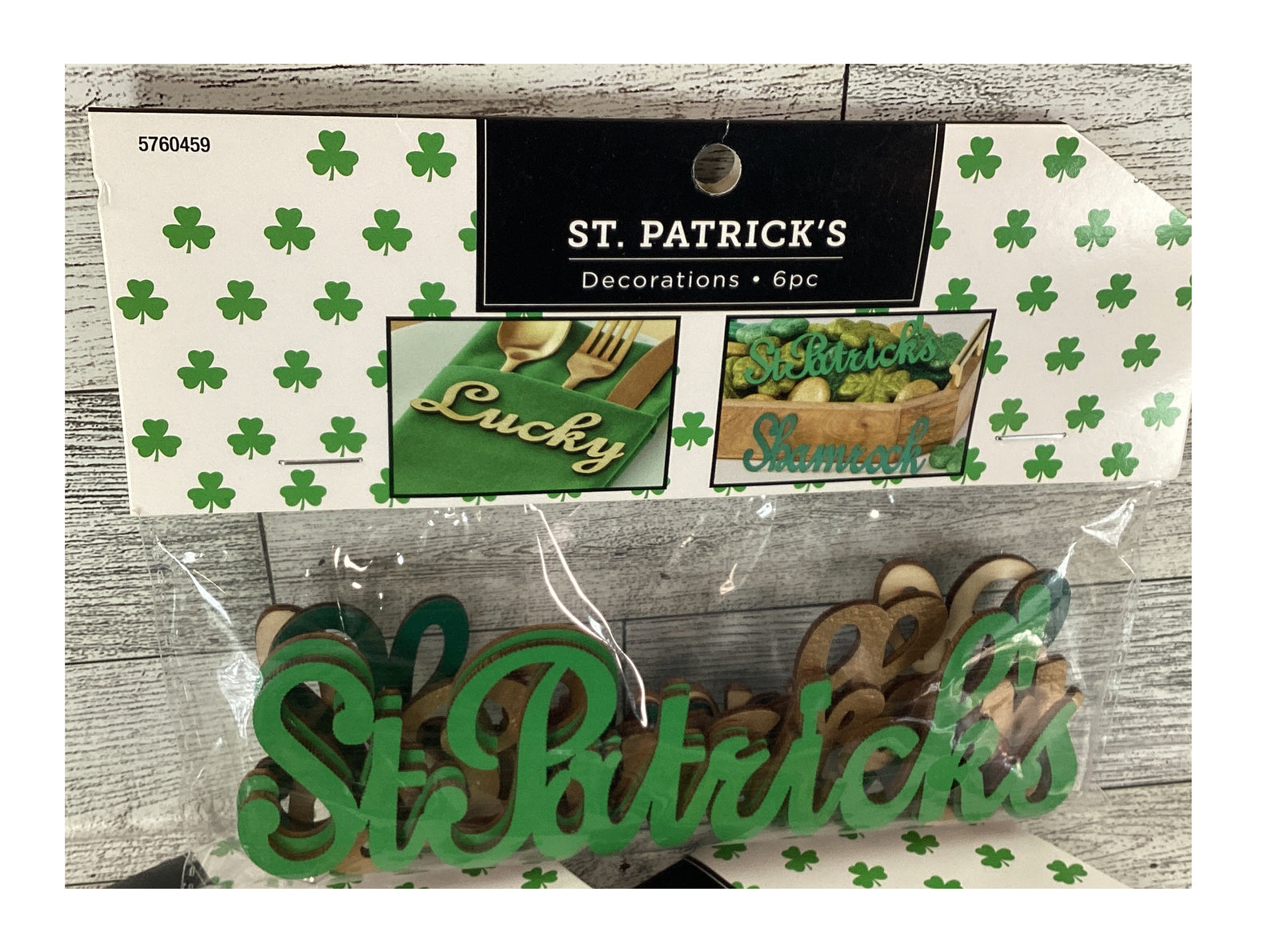 HLSt Patrick's Craft Supplies - Wood Die Cut Words 4 Sets