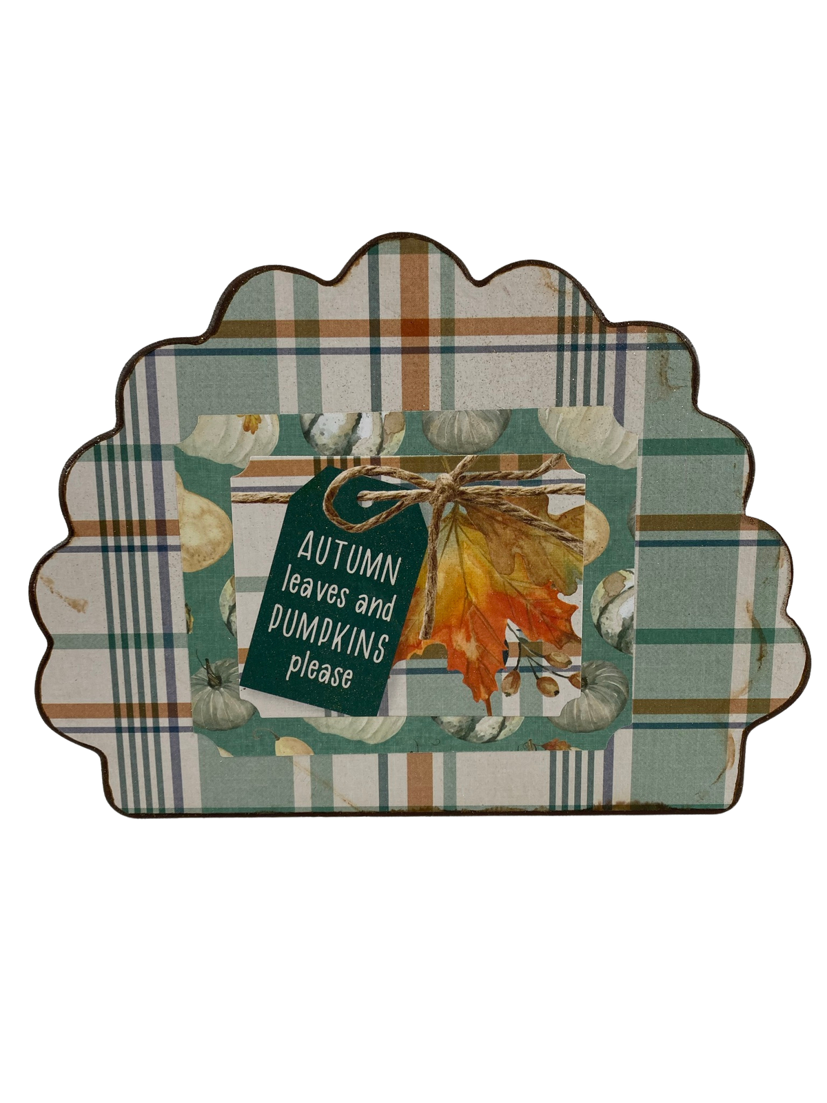 AGD Fall Decor - Reversible Gather Chunky Wood Turkey Sign