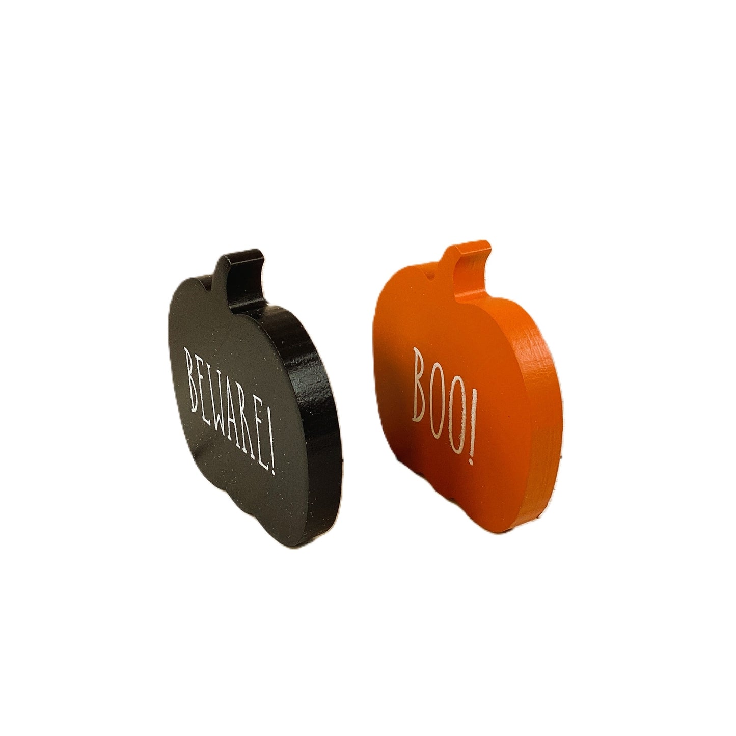 CP Halloween Decor - Mini Boo Beware Pumpkins 2pc Set
