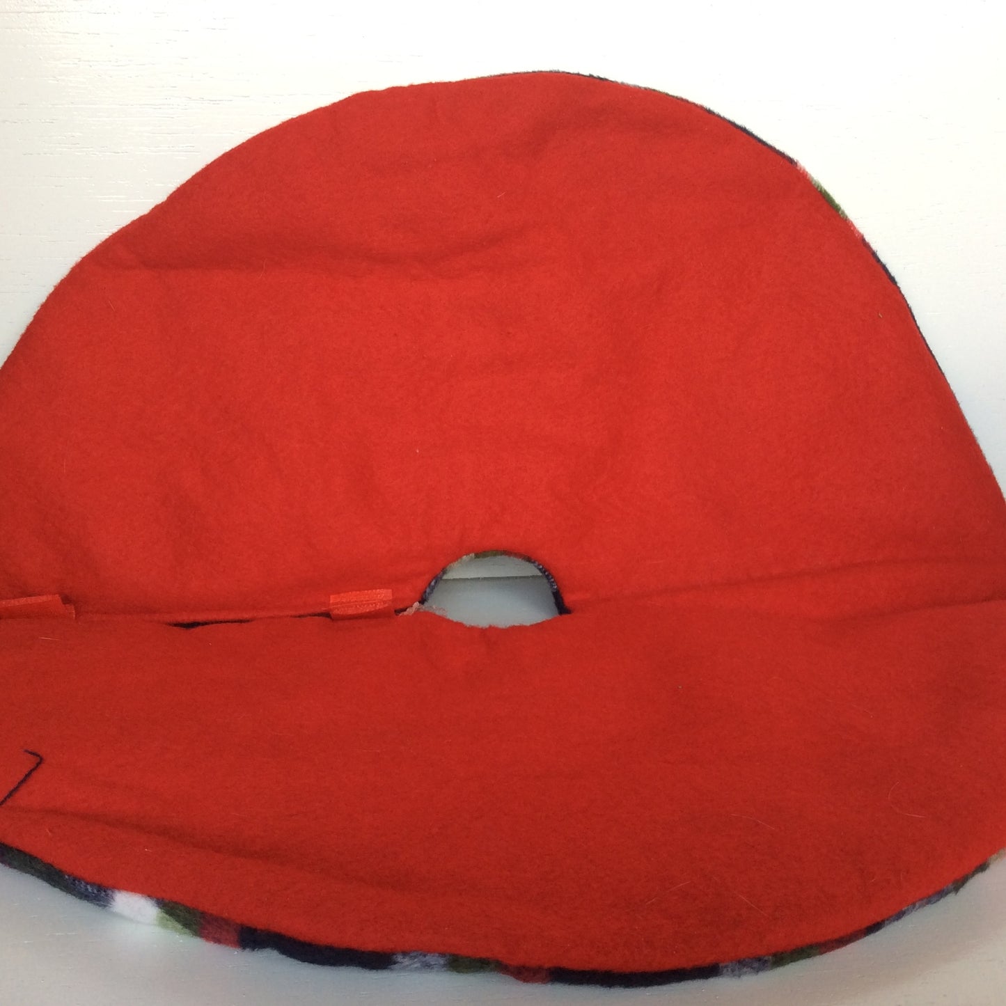 HL Christmas Tree Skirt - Small Traditional Flannel Plaid 18-inch