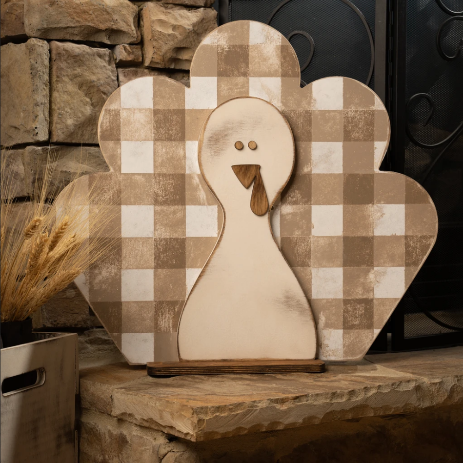 Unfinished Wood Craft Supply - Flat Wood Wreath Base with Slats