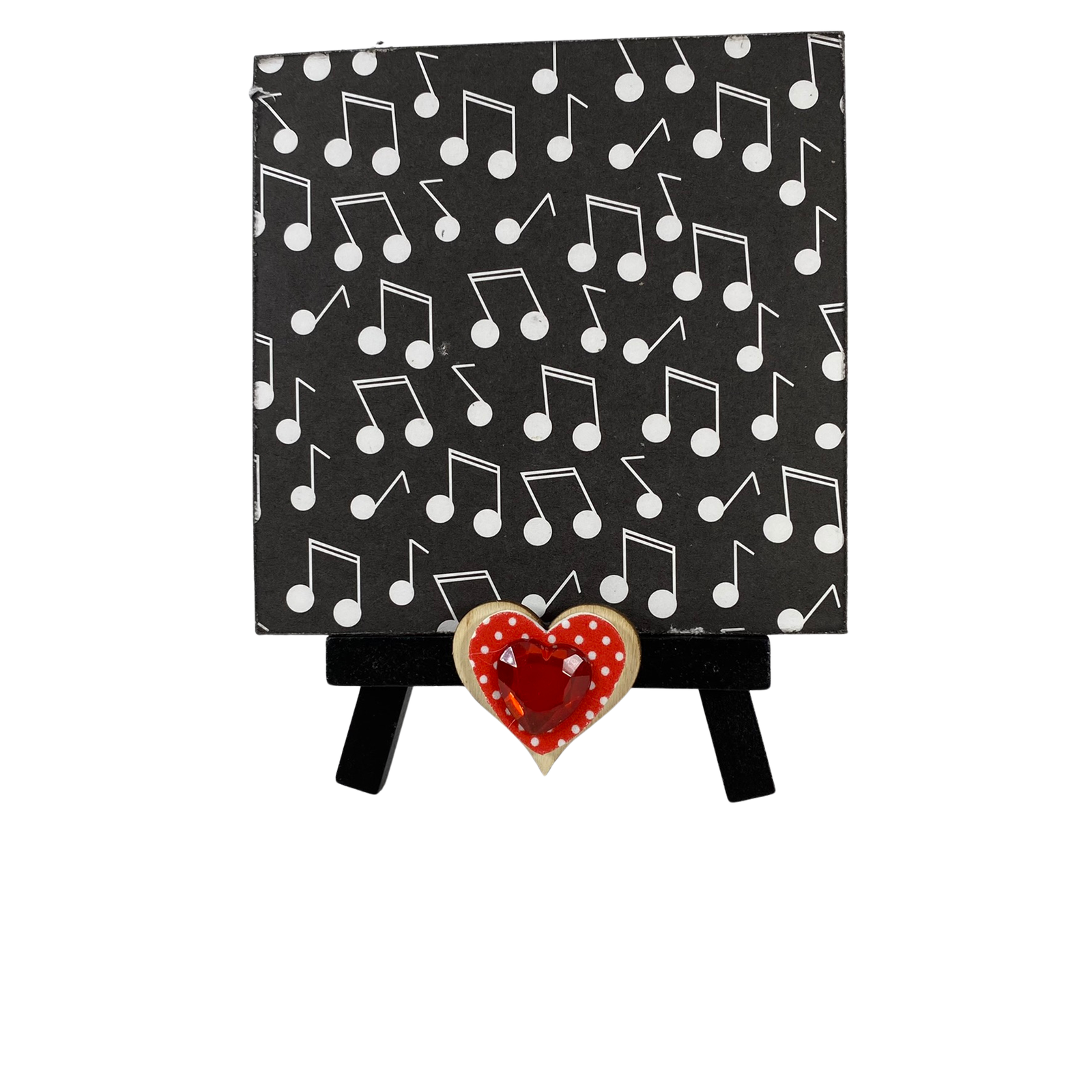 AGD Valentines Decor - Dog Woof Mini Easel Sign