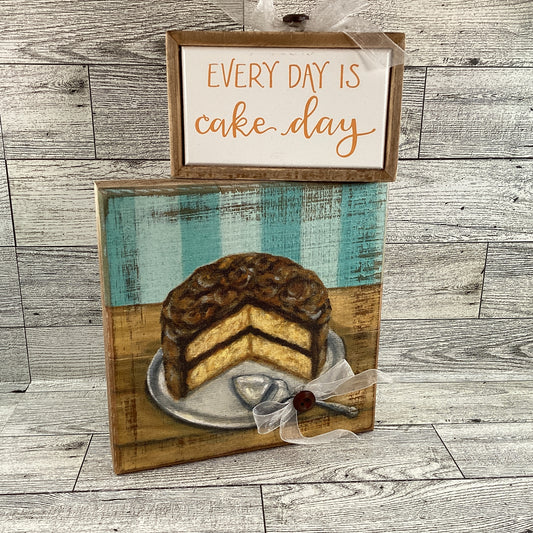 AGD  Home Decor - Cake Dessert Kitchen Tier Tray Decor 2pc Set