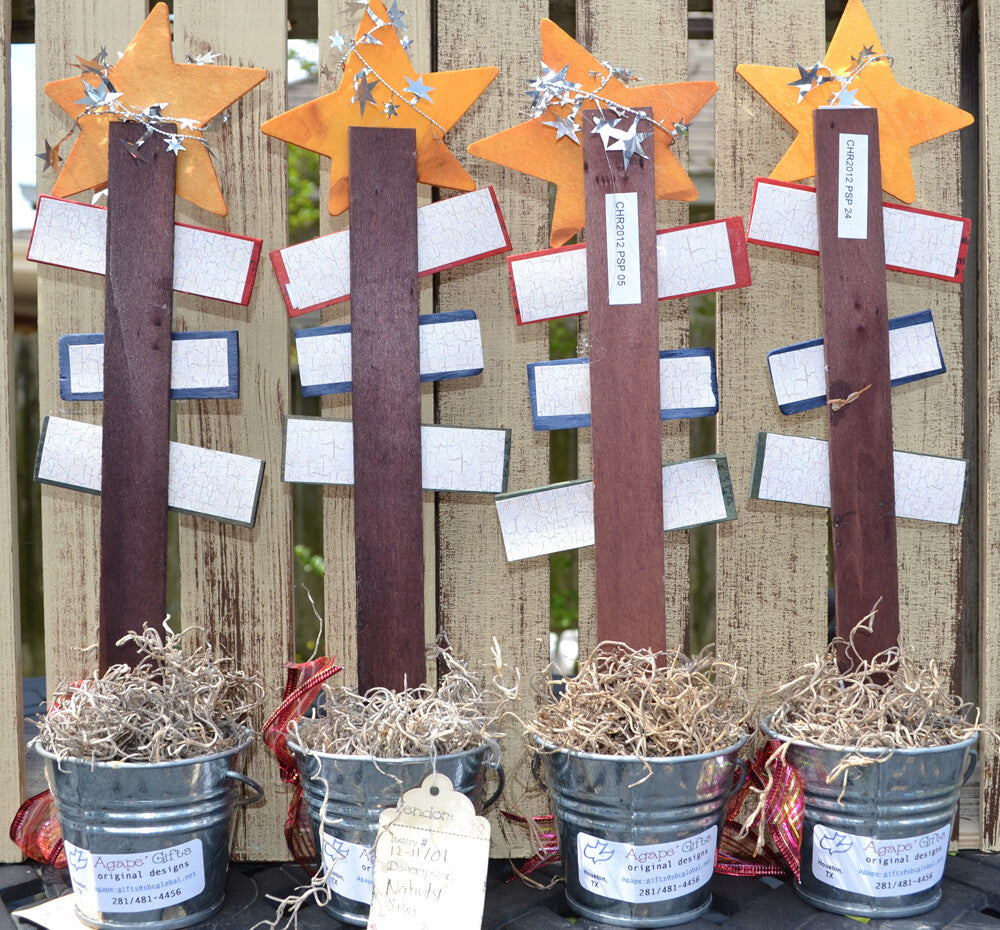 AGD CHRISTmas Decor - Prim Bethlehem Stable - PSP #7 4pc. Set