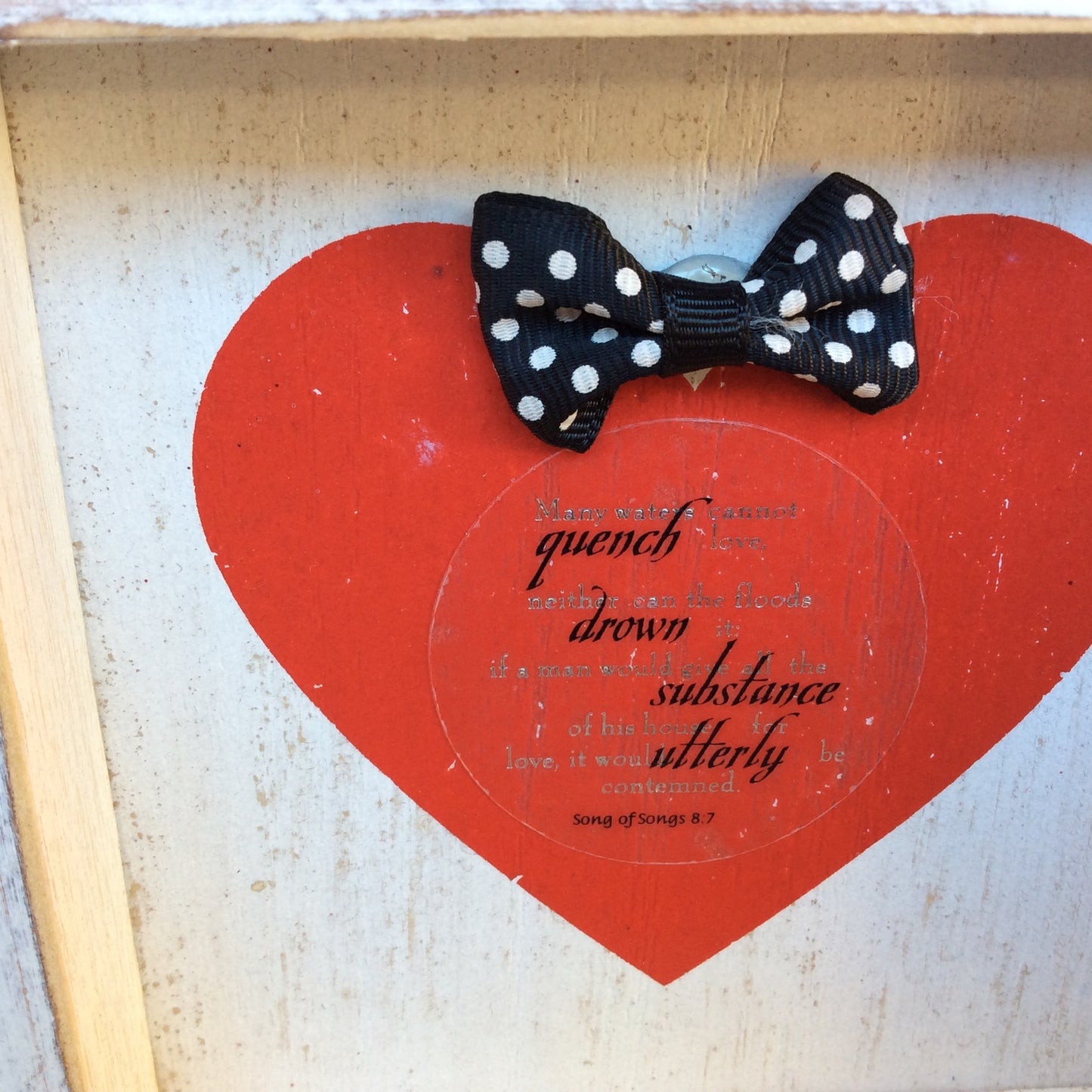 AGD Valentines Decor - Bible Scripture Verse Box Signs 3pc Set