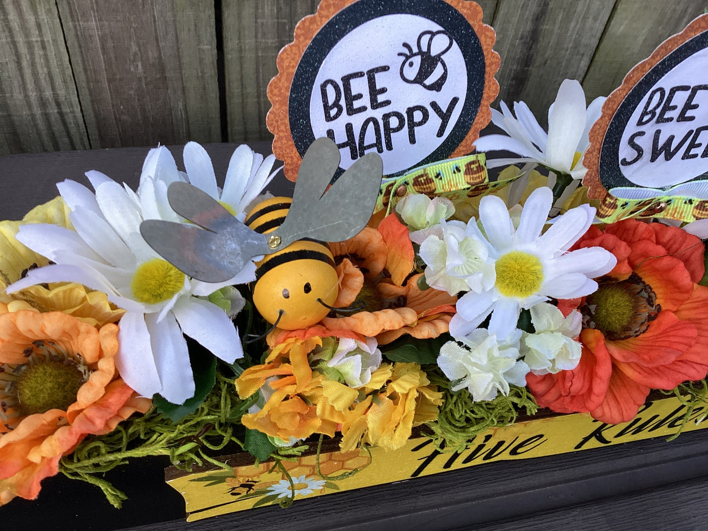 AGD Spring Decor -  Hive Rules Summer Bee Theme Floral Display
