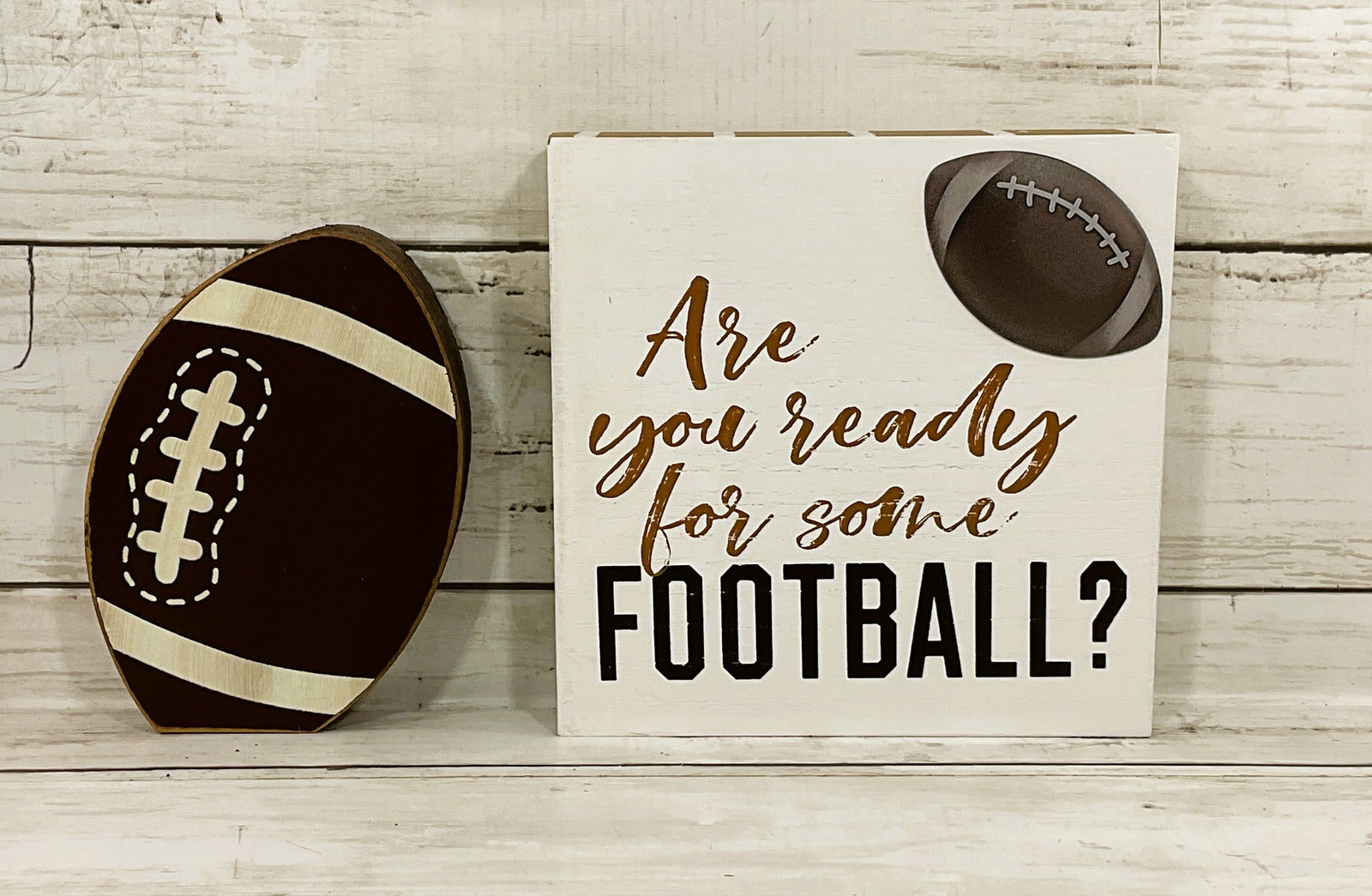 AGD Fall Decor - Truck Football Superbowl Party Theme  Decor 4pc