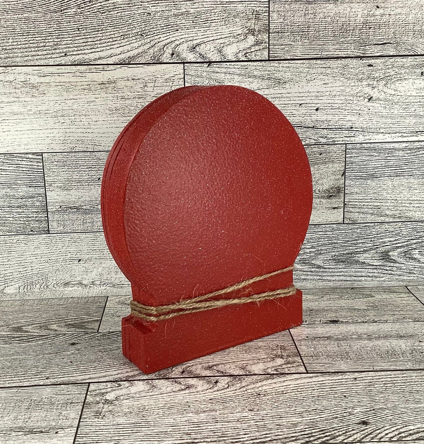 AGD Christmas Decor - Season Greetings Snow Globe Chunky Wood Shaker