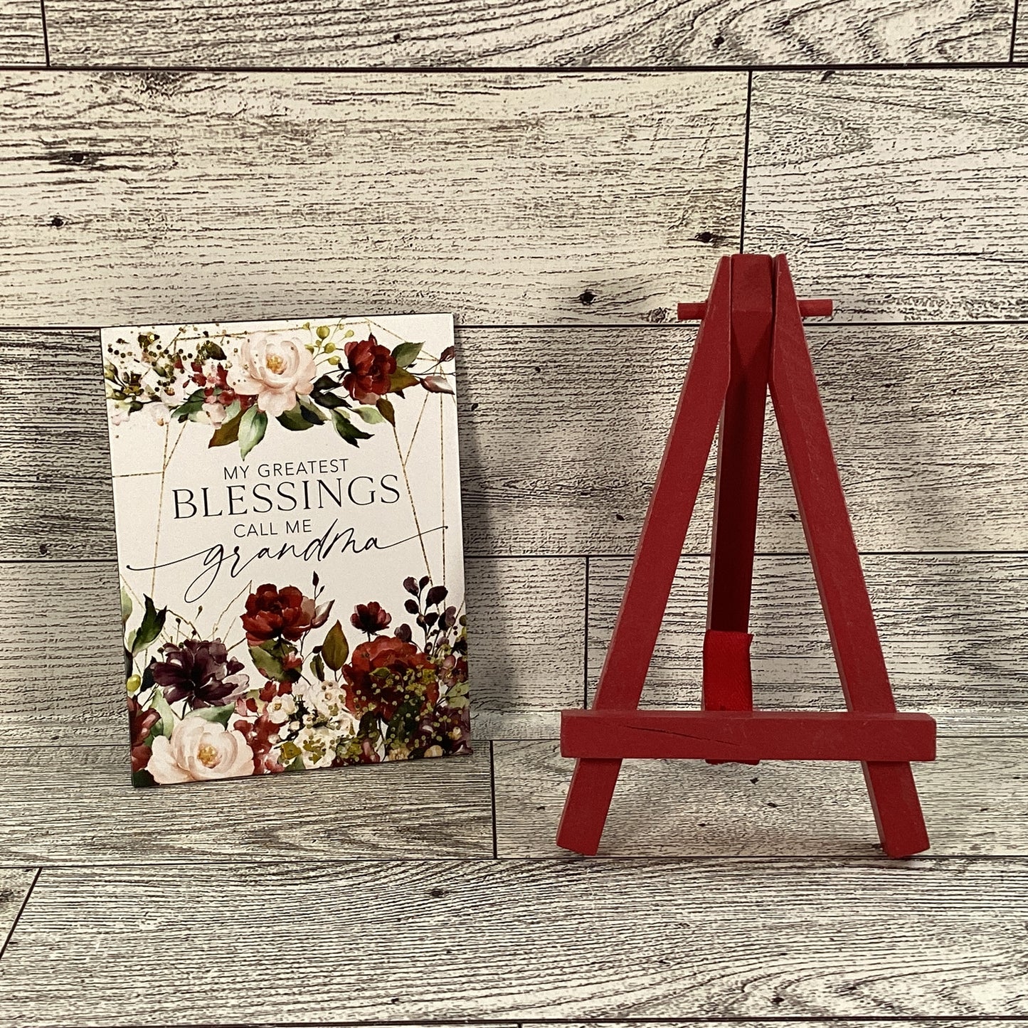 AGD Home Decor - Grandmother Grandchildren Blessings Easel Sign