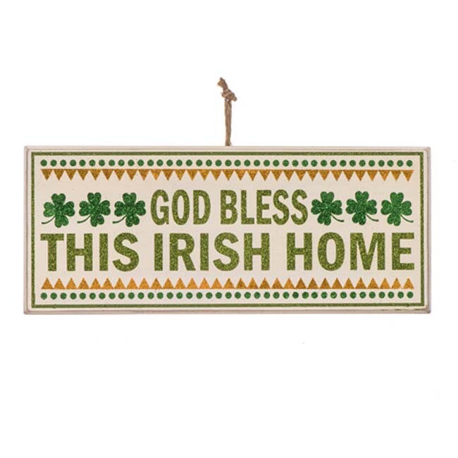 Darice St Patricks Day Decor - God Bless This Irish Home