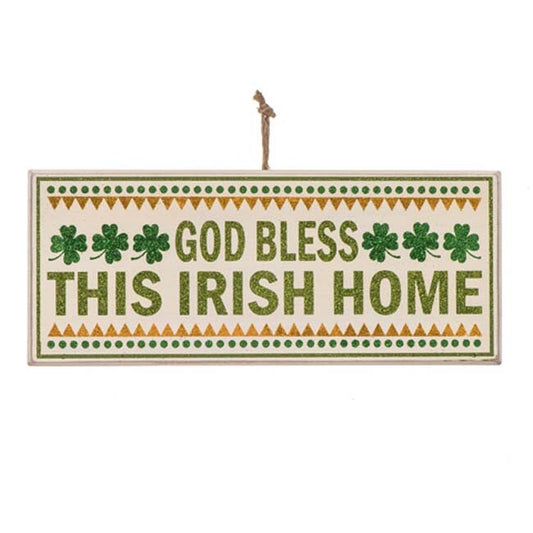 Darice St Patricks Day Decor - God Bless This Irish Home