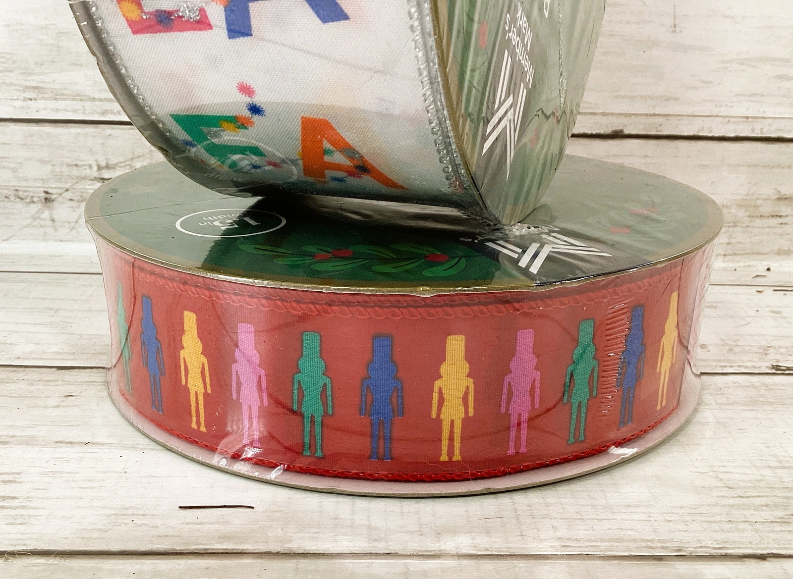Sams Club Members Mark Ribbon - Colorful Fa La La Nutcracker Ribbon 50yd