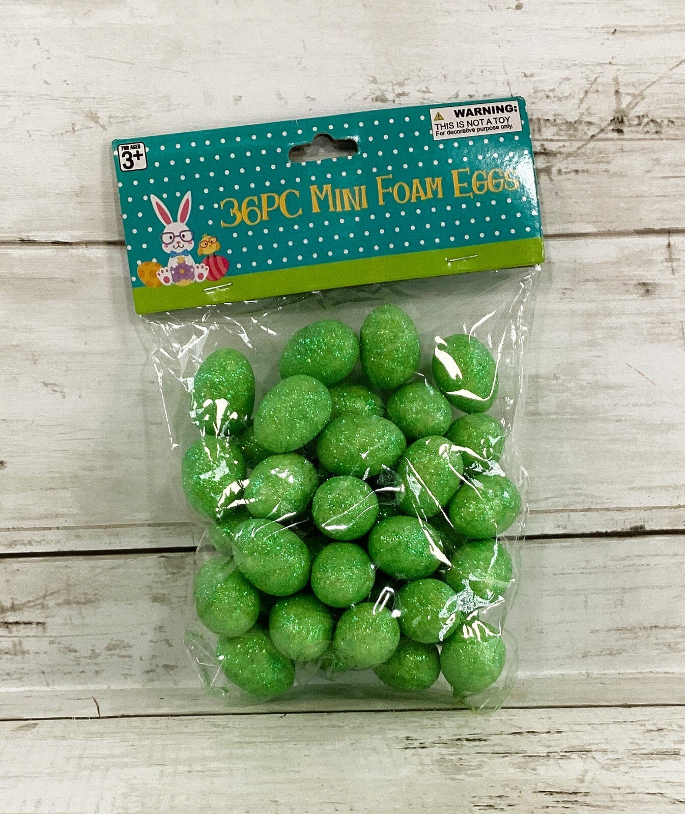 DT Easter Craft Supply - Small Foam Glitter Eggs 36pc