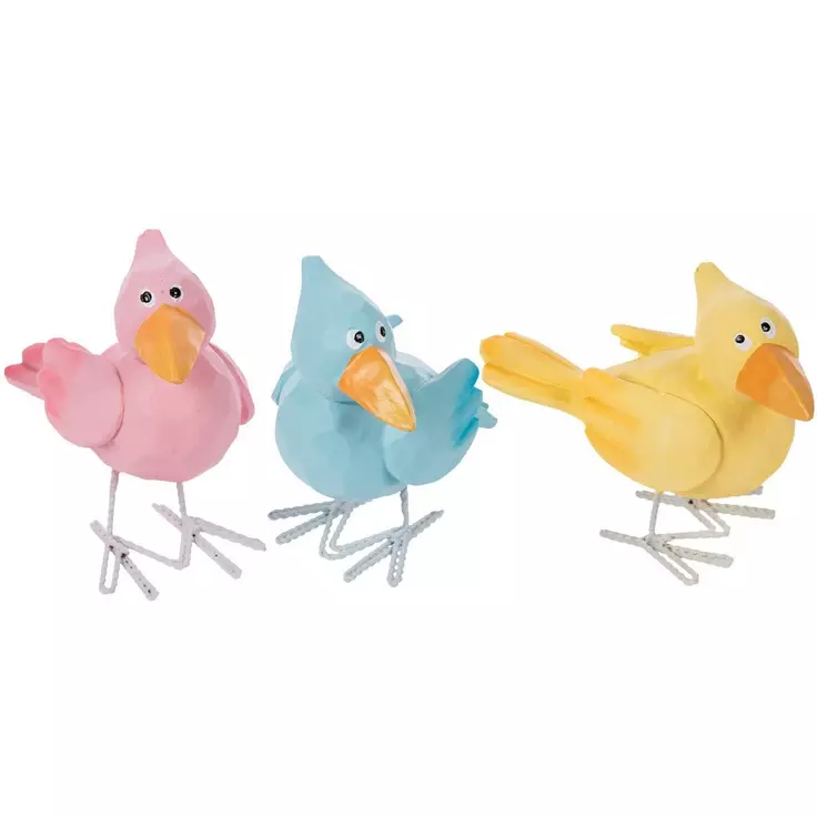 AGD Easter Decor - Spring Pastel Judgemental Crows with Hats 3pc