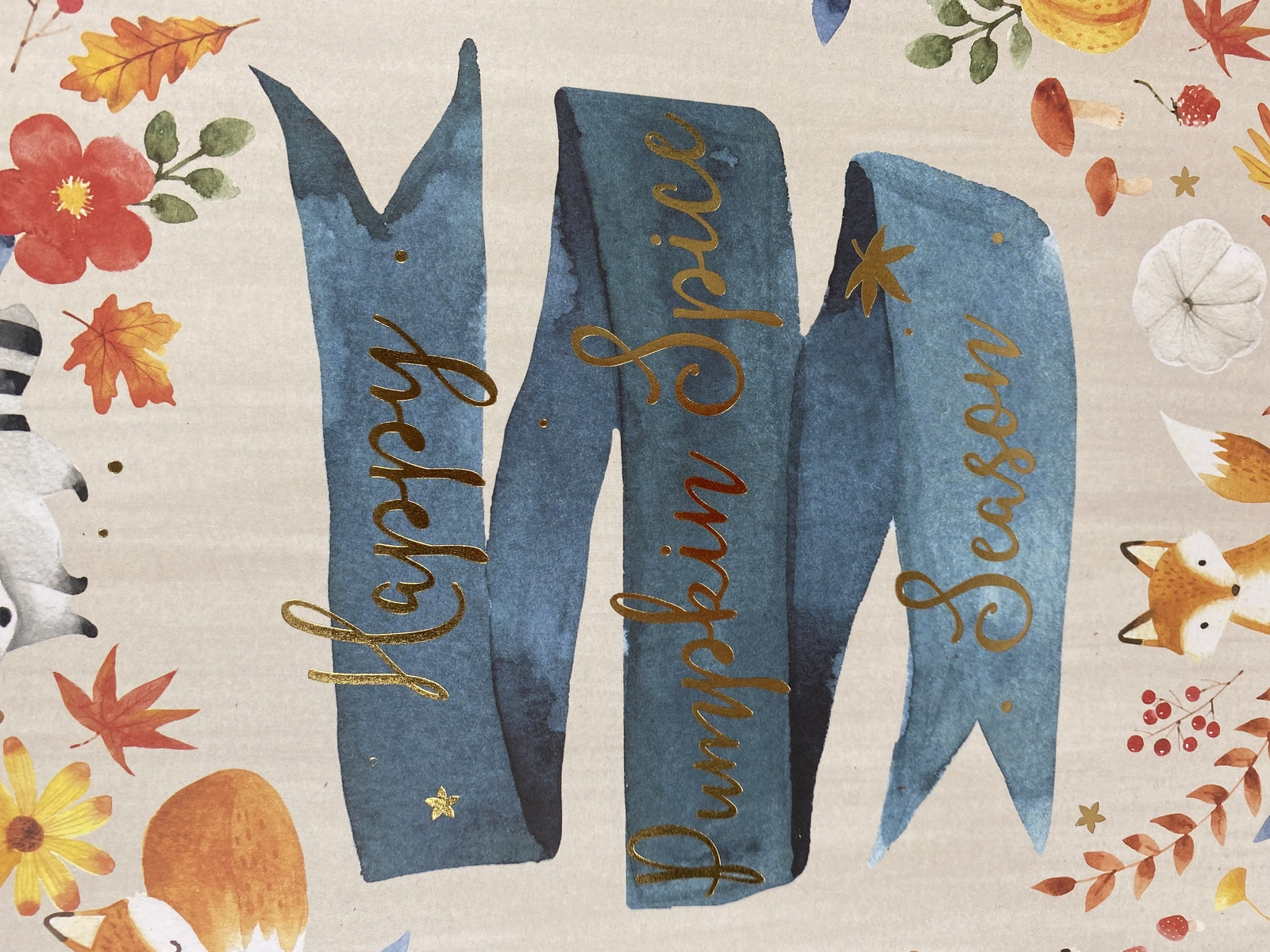 AGD Pumpkin Spice Happy Harvest Reversible Box Sign