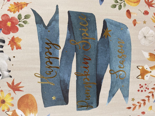 AGD Pumpkin Spice Happy Harvest Reversible Box Sign