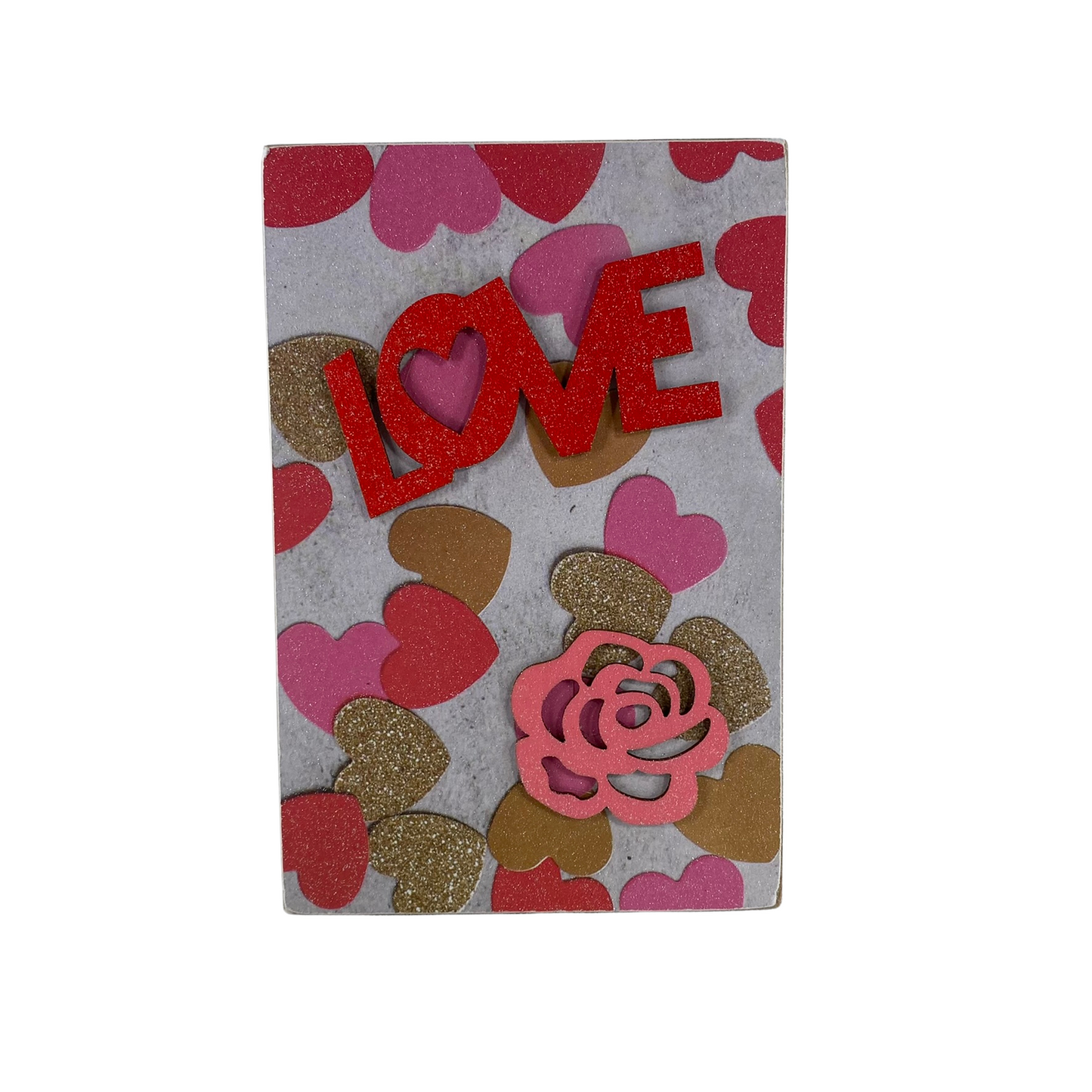 AGD Valentines Decor - Love & Be Mine You & Me Reversible Block Sign