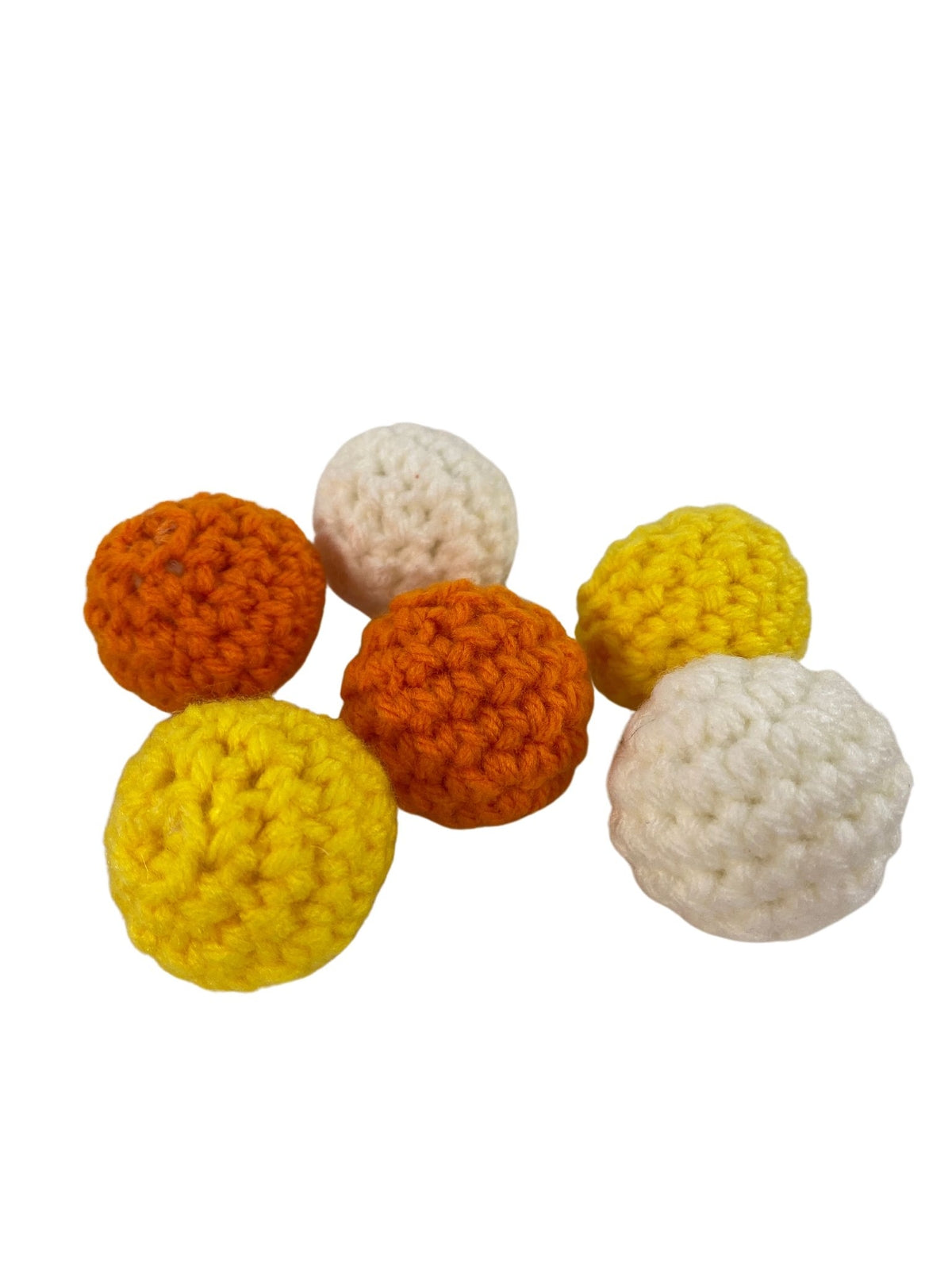 AGD Halloween Decor - Crochet Candy Corn Bowl Filler 9pc Set