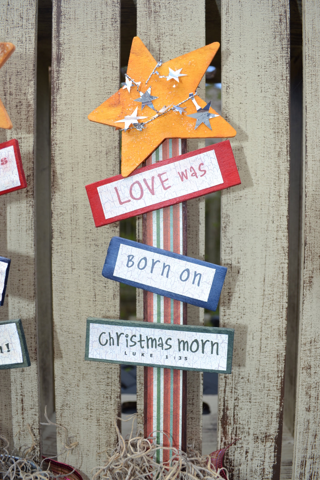 AGD CHRISTmas Decor - Prim It's A Boy Nativity - PSP #5 3pc. Set