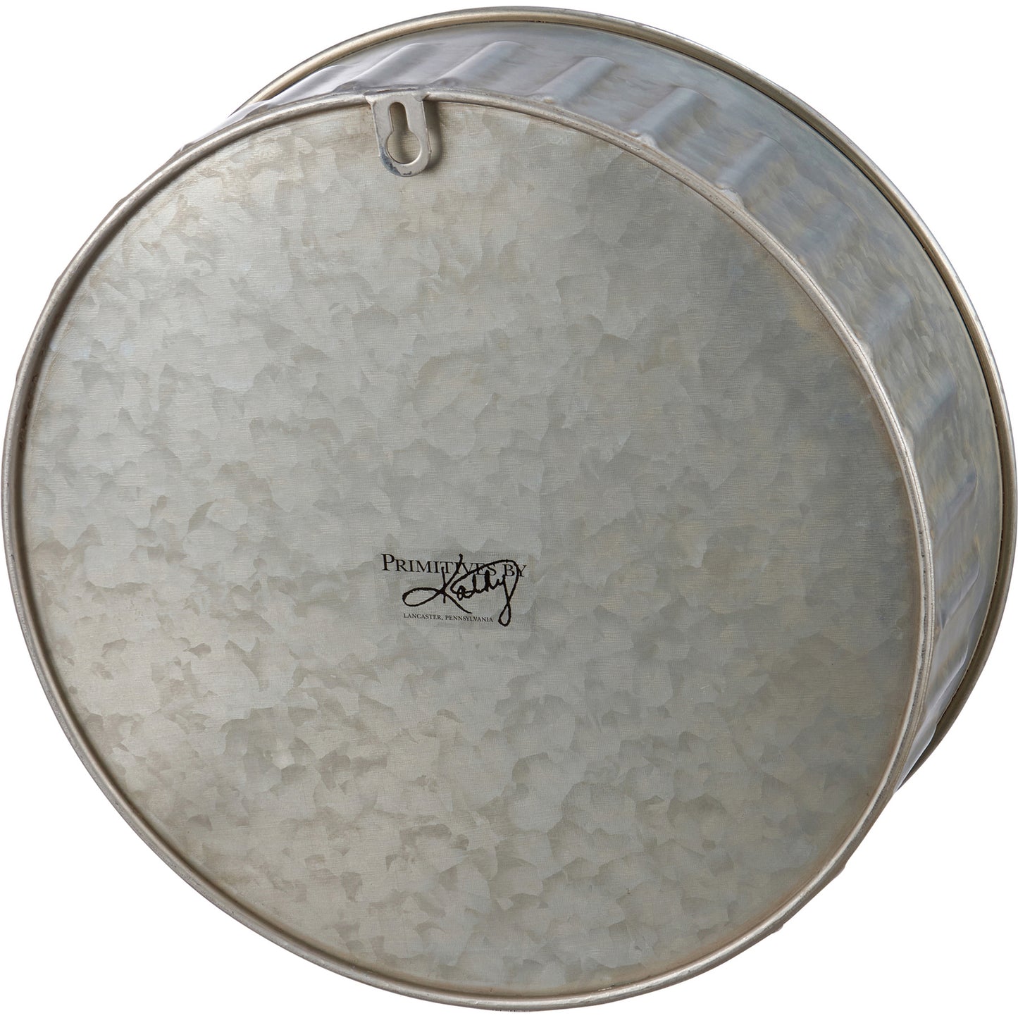 PBK Patriotic Home Decor - American Flag Metal Round Wall Shelf