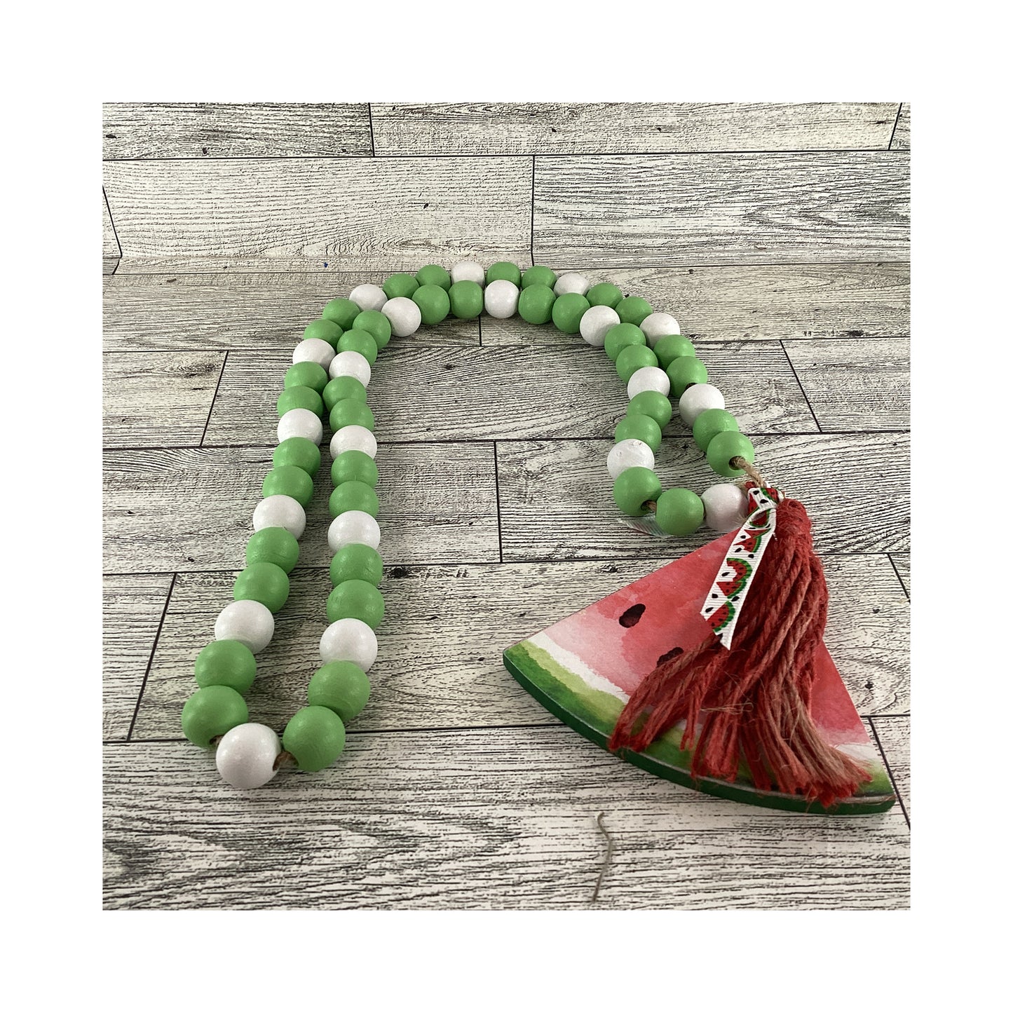 AGD Summer Decor - Watermelon Theme Tier Tray Decor 8pc Set